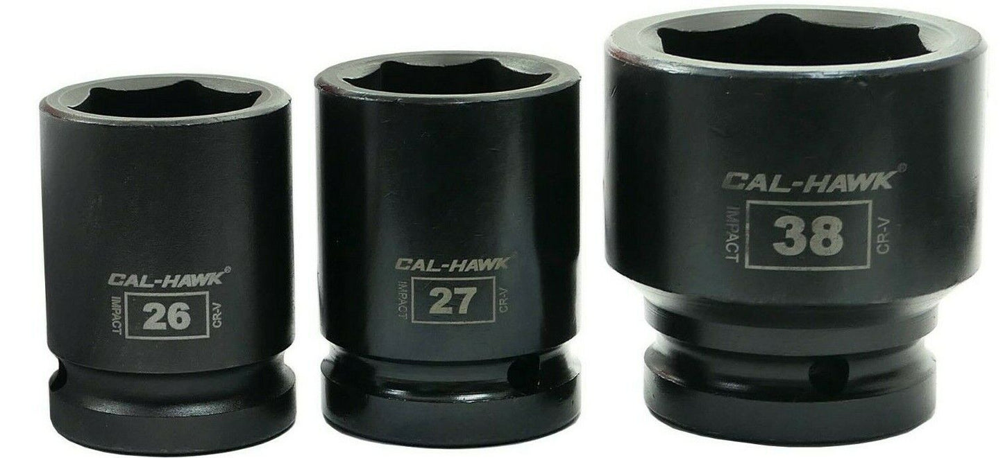 3/4 Inch Drive Impact Socket Set (8-Piece - SAE) - skyhawktools