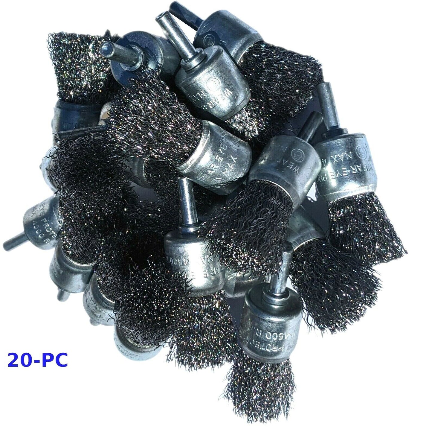 20-PC 1" Fine Wire Cup Brush