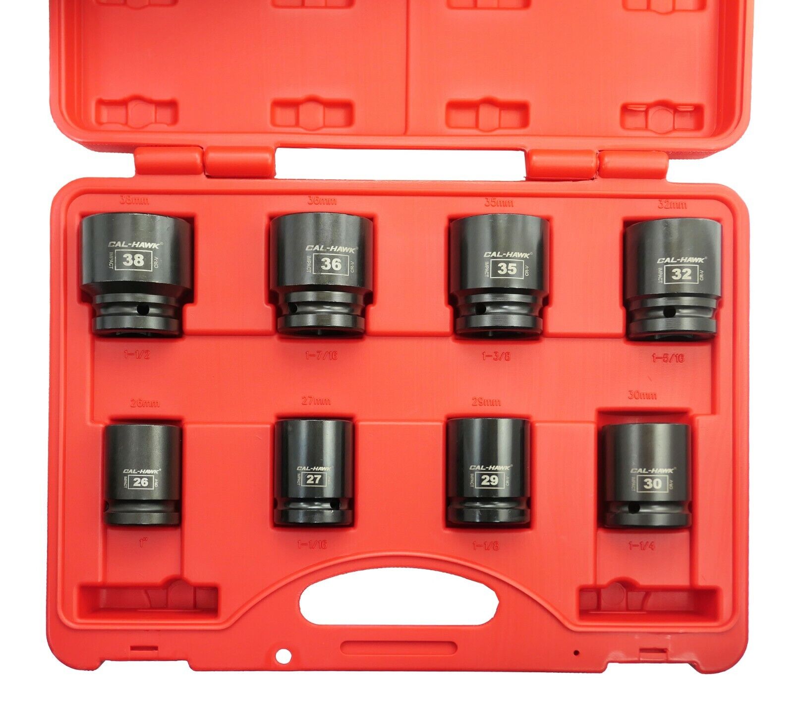 3/4 Inch Drive Impact Socket Set (8-Piece - SAE) - skyhawktools