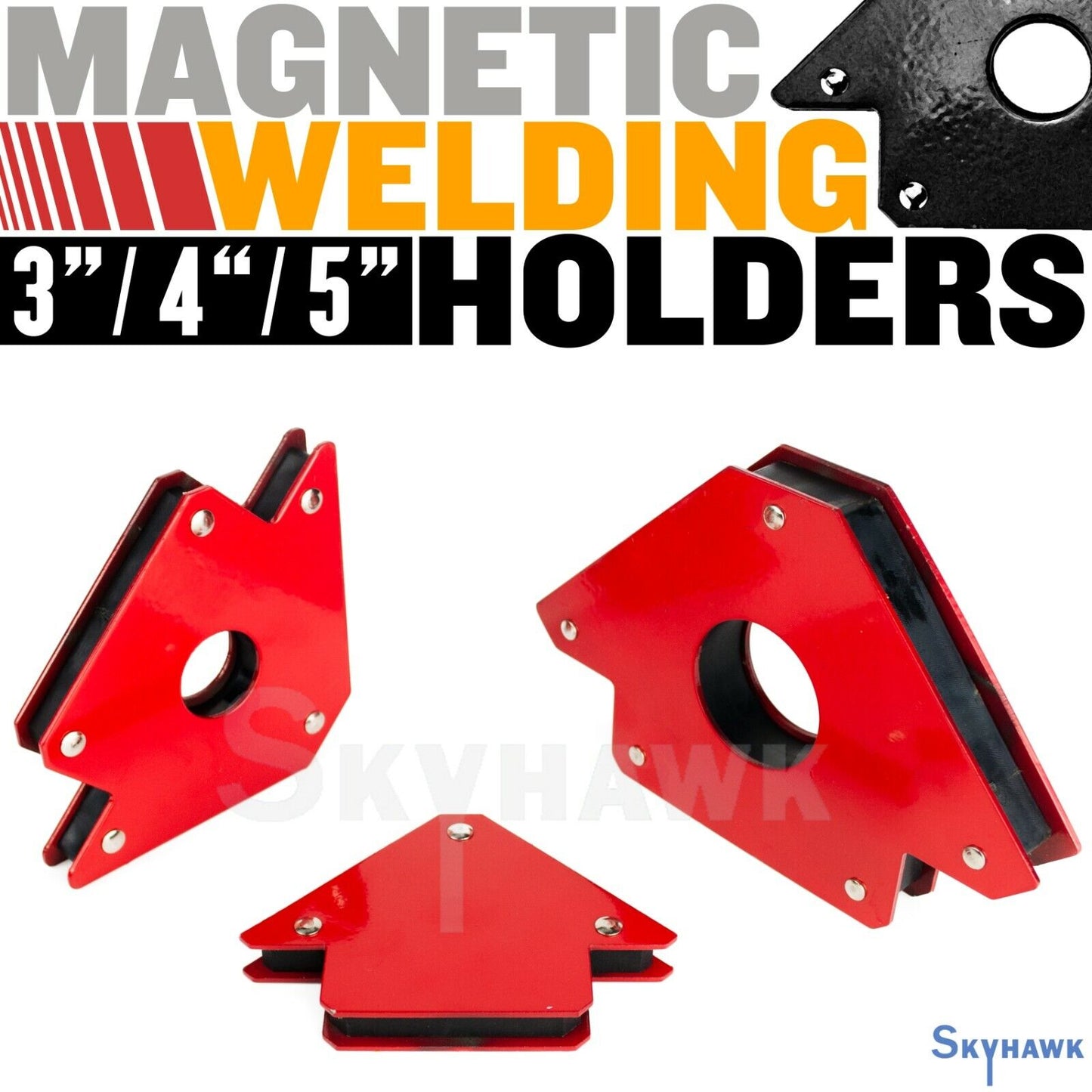 Magnetic Welding Holder Bracket Set (3", 4", and 5")  45?, 90?, 135? soldering