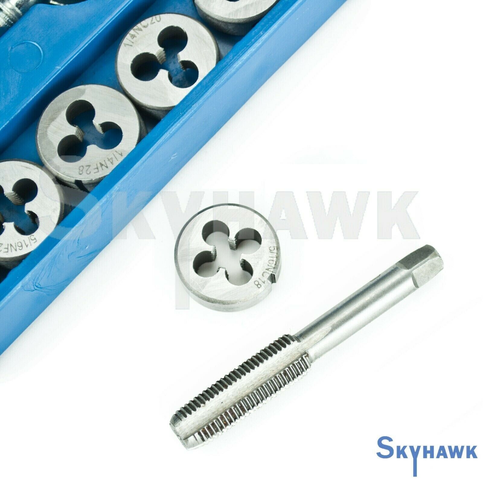 80 PC SAE and Metric Tap & Die Set Bolt Screw Extractor/Puller Kit Removal - skyhawktools