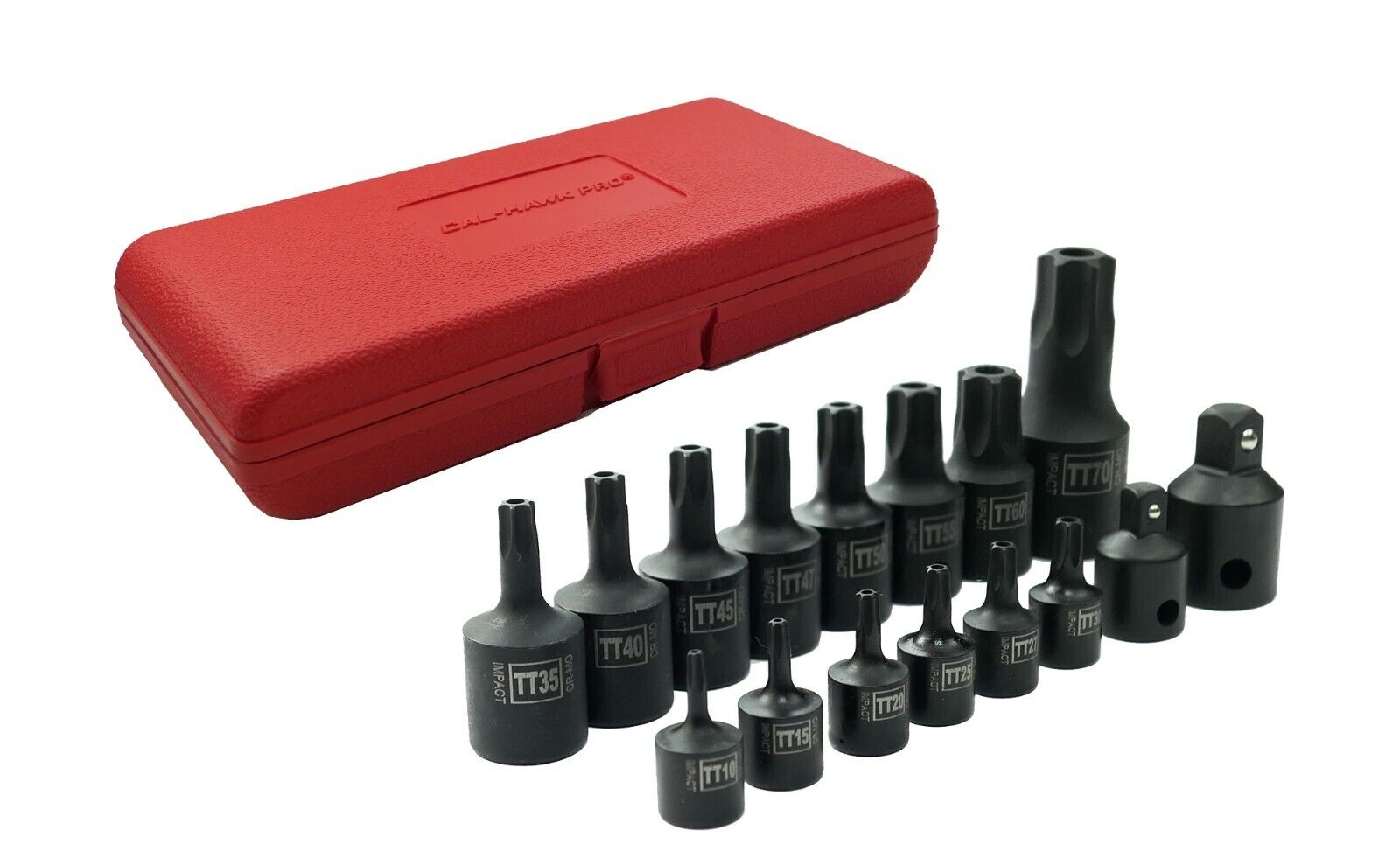 1/4 Inch / 3/8 Inch / 1/2 Inch Drive Tamper-Resistant Star Bit Impact Socket Set (16-Piece) - skyhawktools