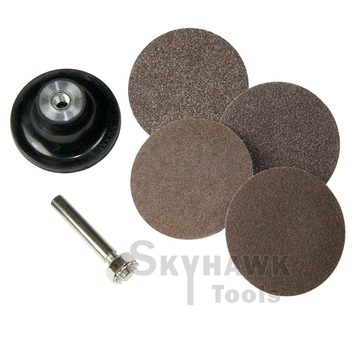 2" Roloc Surface Sanding Roll Lock Discs with Mandrel 40 60 80 100 Grits - skyhawktools