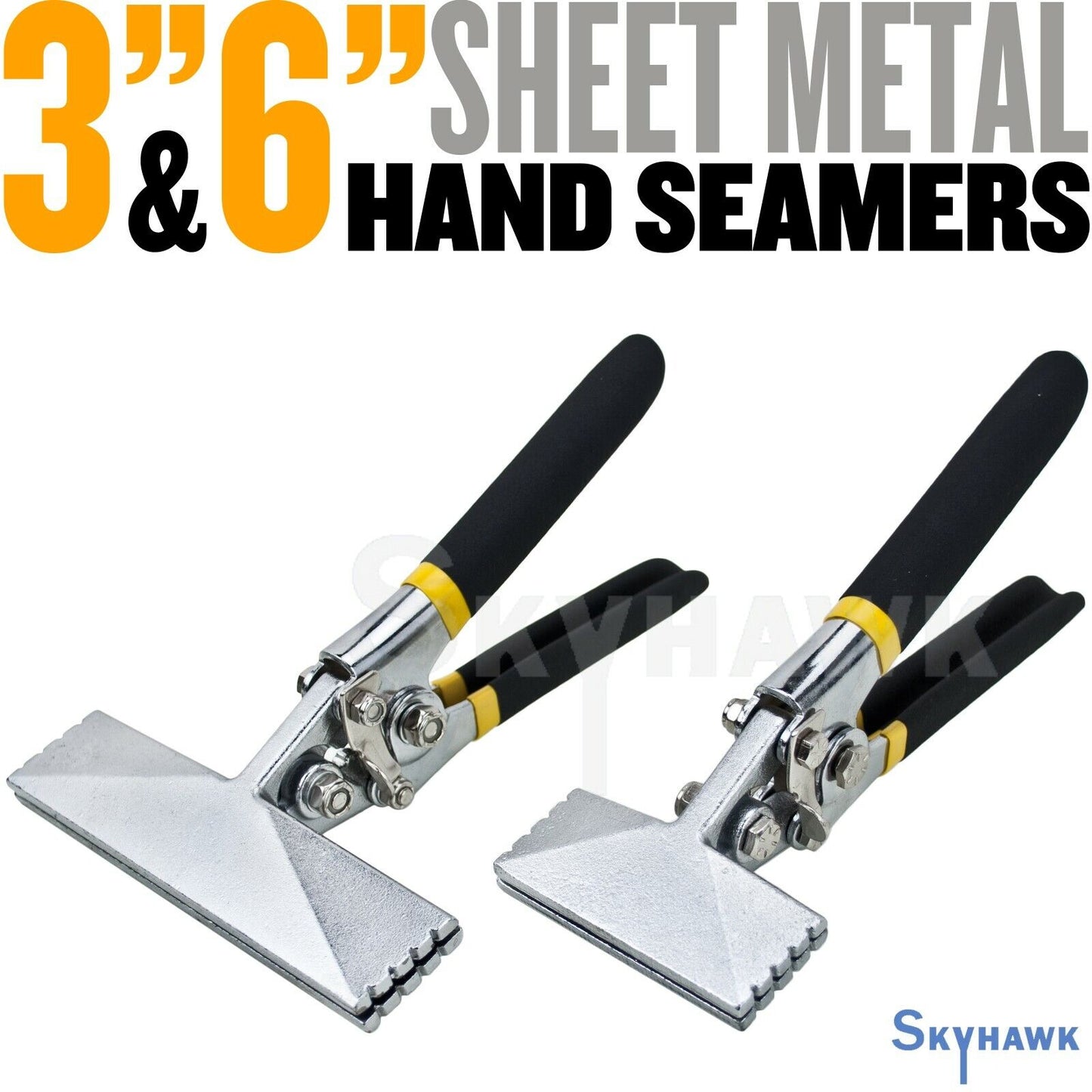 Sheet Metal Hand Seamers  3" and 6" Straight Handle Jaw Manual Metal Bender Tool