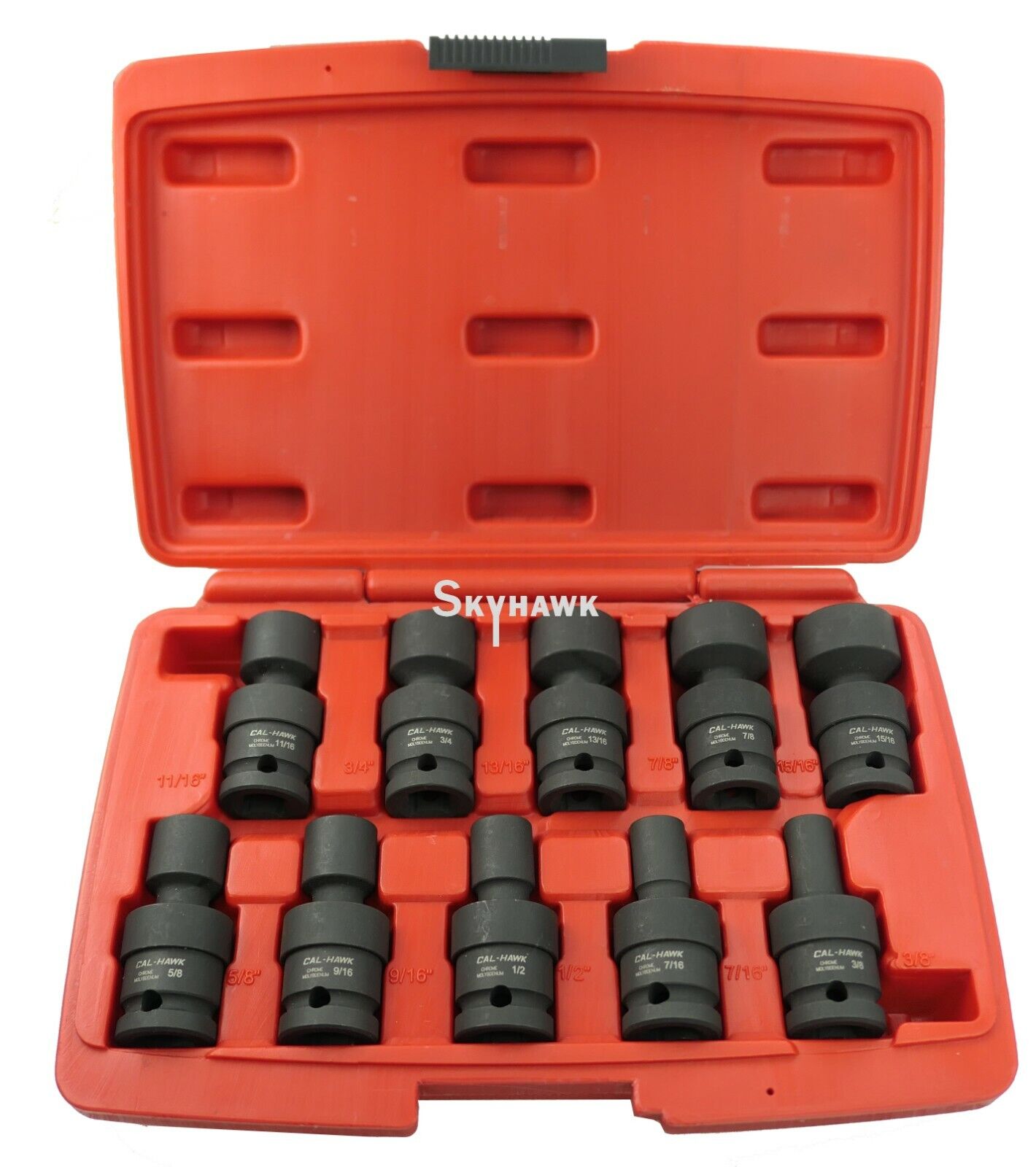 1/2 Inch Drive Universal Impact Socket Set (10-Piece - SAE)