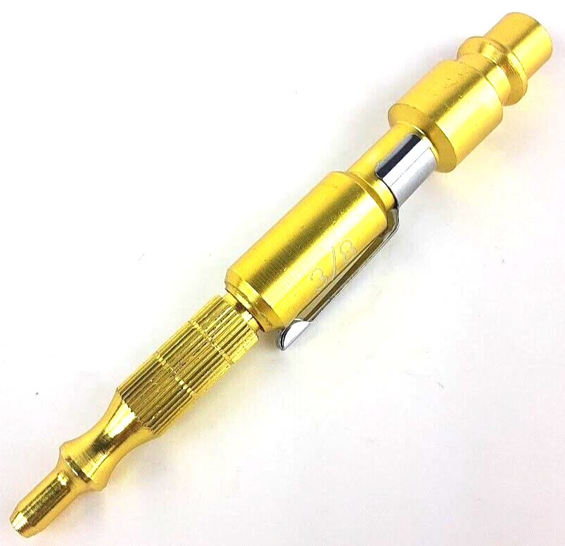 3/8" NPT Pocket Air Blow Gun I/M Quick Connect Male Plug Adjustable Nozzle