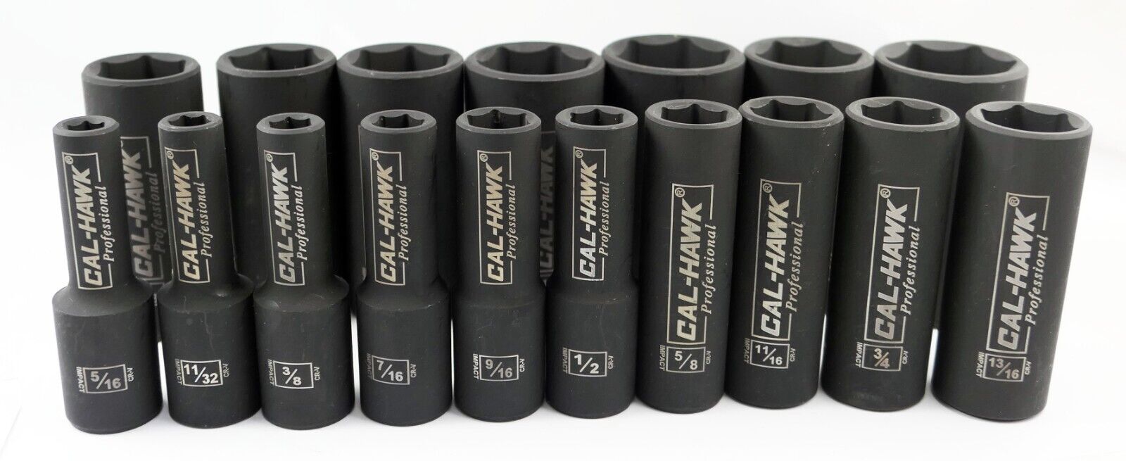 1/2 Inch Drive Deep Impact Socket Set (17-Piece - SAE) - skyhawktools