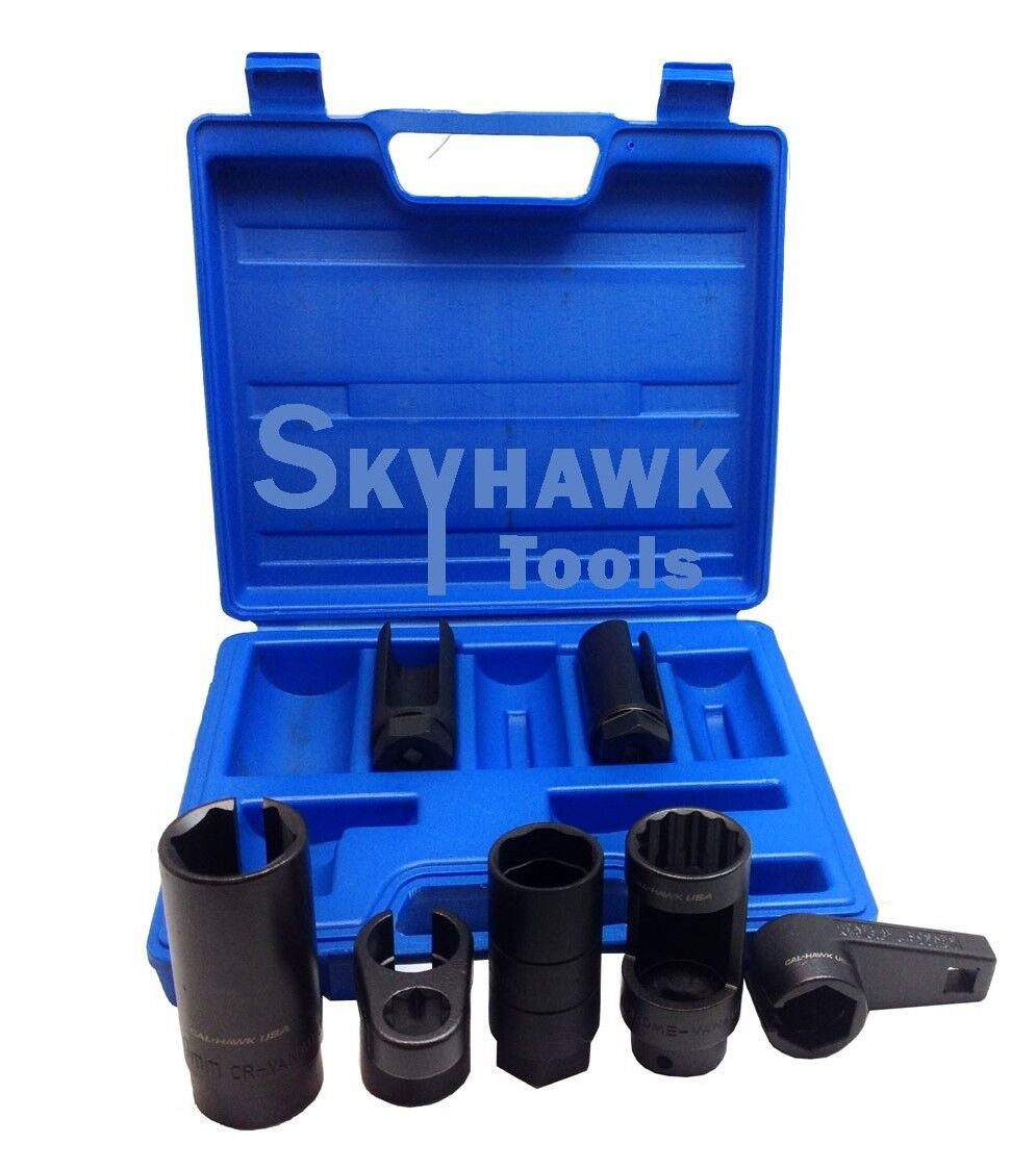 Cal Hawk Tools AAPOS7P Oxygen Sensor Socket Set (7 Piece) - skyhawktools