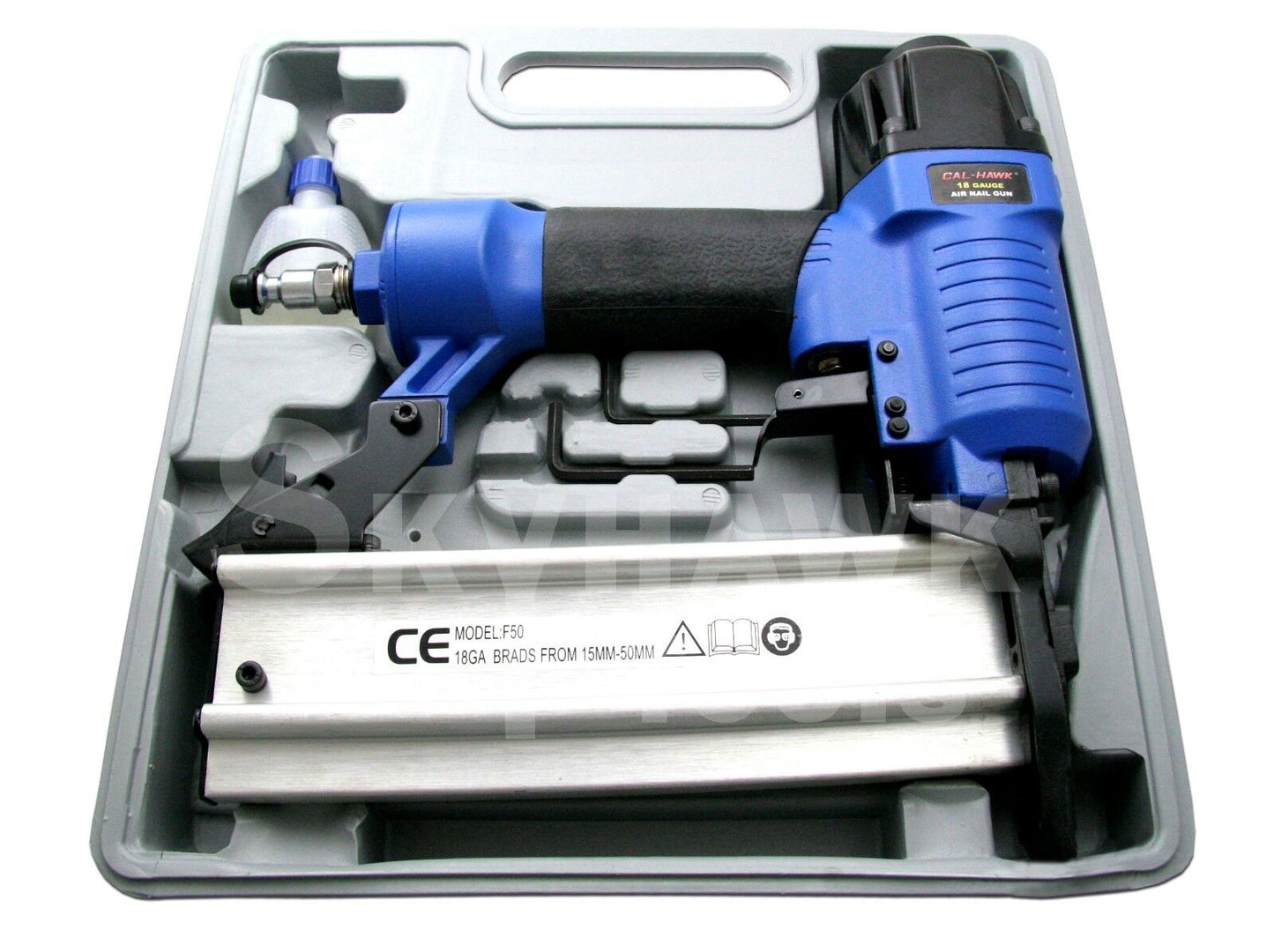 18GA BRAD NAIL GUN 15MM-50MM (air inlet: 1/4")  Nail Length: 5/8" to 2" - skyhawktools