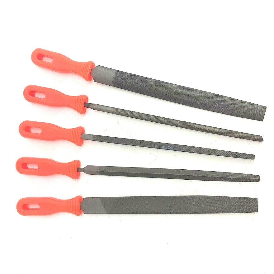 5 PC 8" High Carbon Steel Sharpening Tools Assortment General Purpose File Set