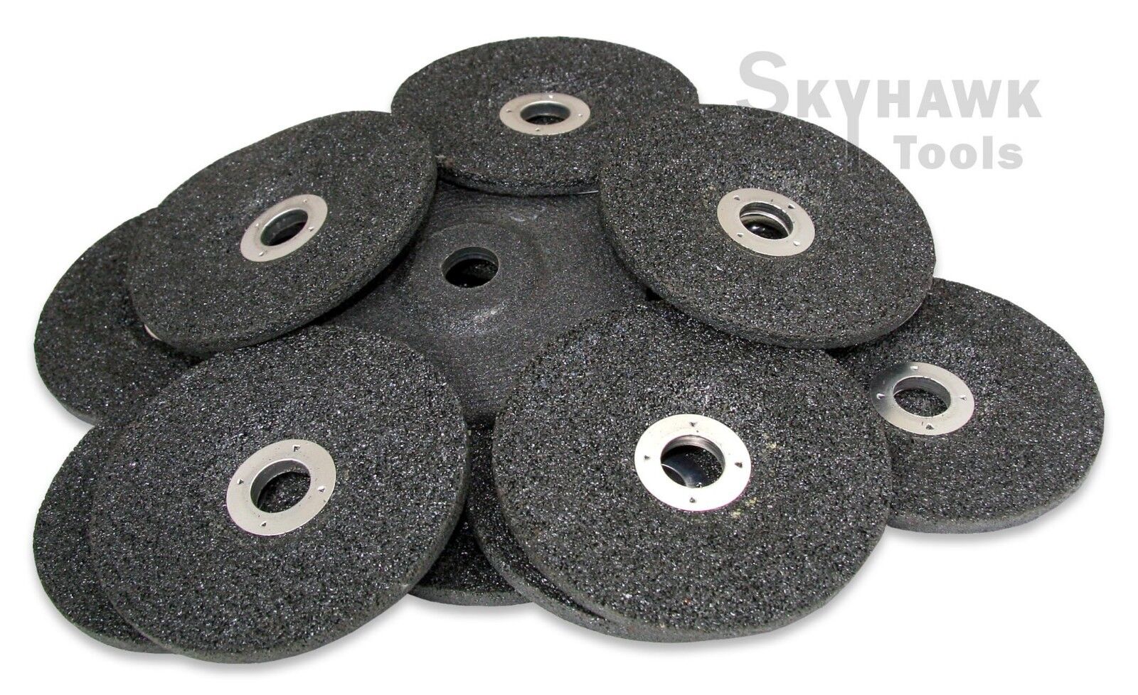 New 10-PC 4"  X 5/8" Grinding Wheel 15/64" Thick  Speed:15,200 R.P.M - skyhawktools