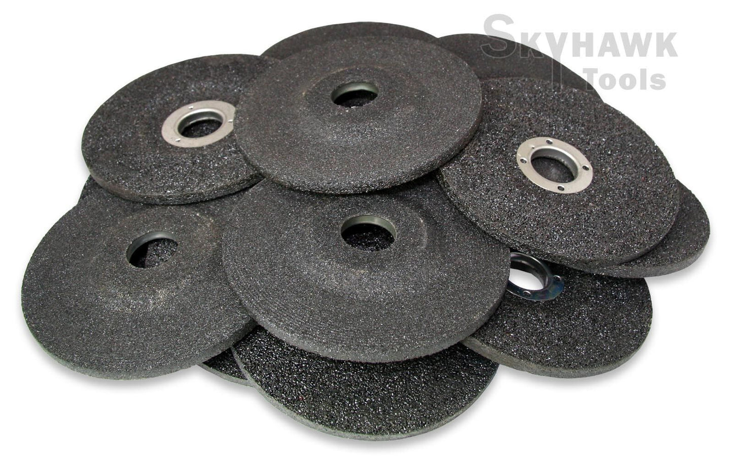 New 10-Pc 4-1/2" X 7/8" Grinding Wheel 15/64" Thick Speed:11,000 R.P.M - skyhawktools