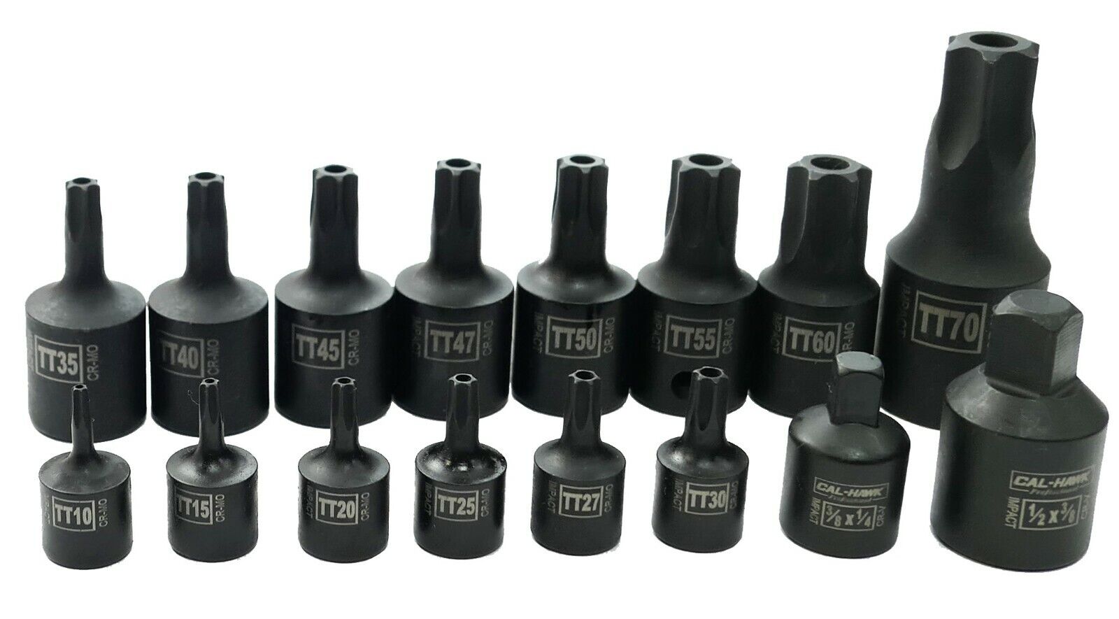 1/4 Inch / 3/8 Inch / 1/2 Inch Drive Tamper-Resistant Star Bit Impact Socket Set (16-Piece) - skyhawktools