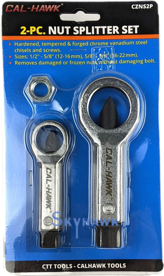 2PC NUT SPLITTER BREAKER SET 12-16mm 16-22mm1/2"-5/8" 5/8"-7/8"CRACKER HAND TOOL