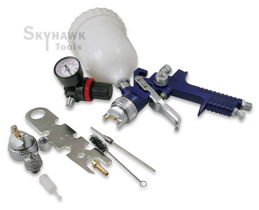 2 IN 1 HVLP High Volume Low  pressure Air Spray and Primer Gun With Regulator - skyhawktools