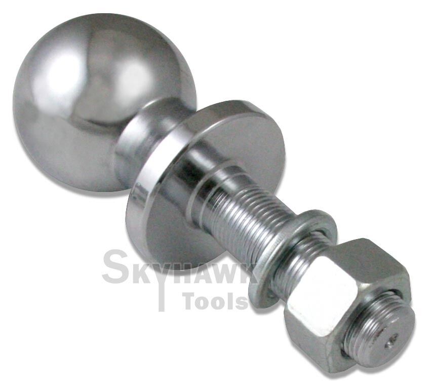 2ö RV Truck Trailer Hitch Ball (Shank Size: 3/4öX 2-1/2ö) Polished Chrome Plated - skyhawktools