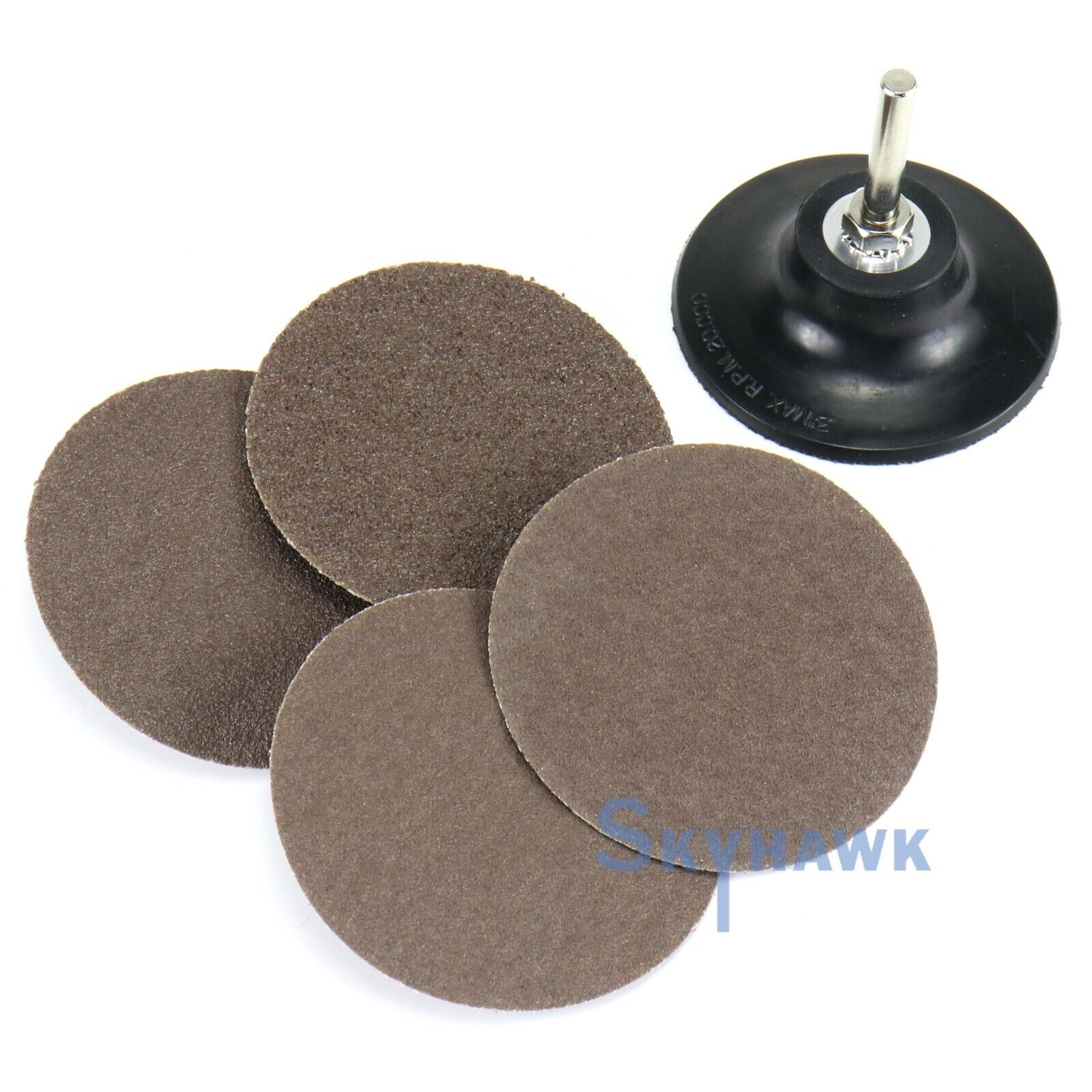 3" Roloc Surface Sanding Roll Lock Discs with Mandrel 40 60 80 100 Grits - skyhawktools