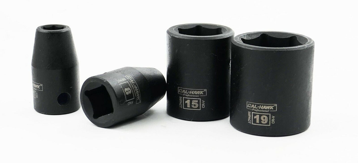 3/8 Inch Drive Impact Socket Set (13-Piece - Metric)