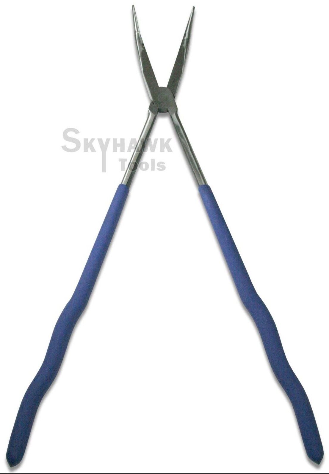 16" Long Bent 45 Degree Needle Nose Pliers Tools Matt Handle