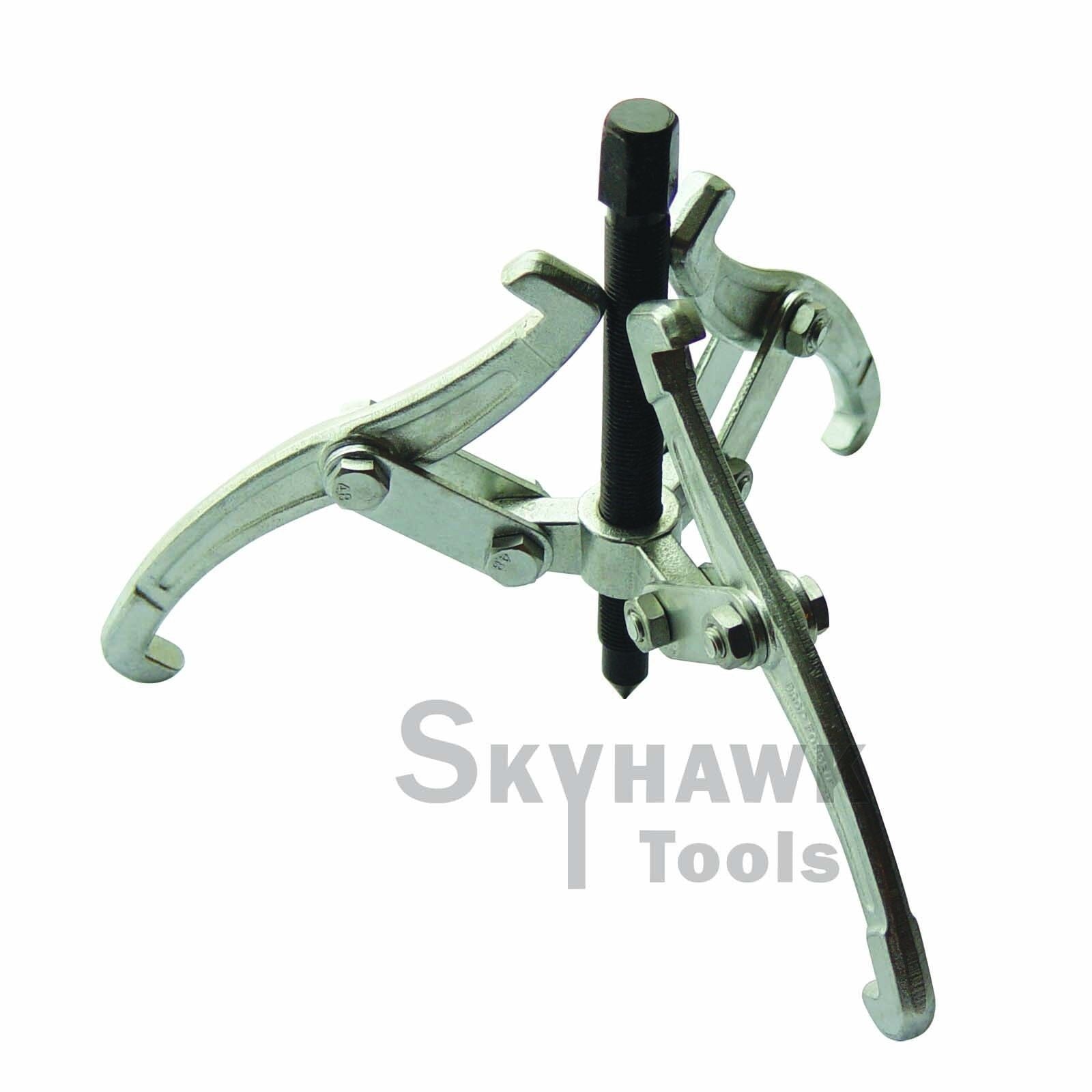 3" GEAR FLYWHEEL PULLEY REMOVAL 3-JAW HOOK PULLER IN OUTSIDE REVERSIBLE JAWS - skyhawktools