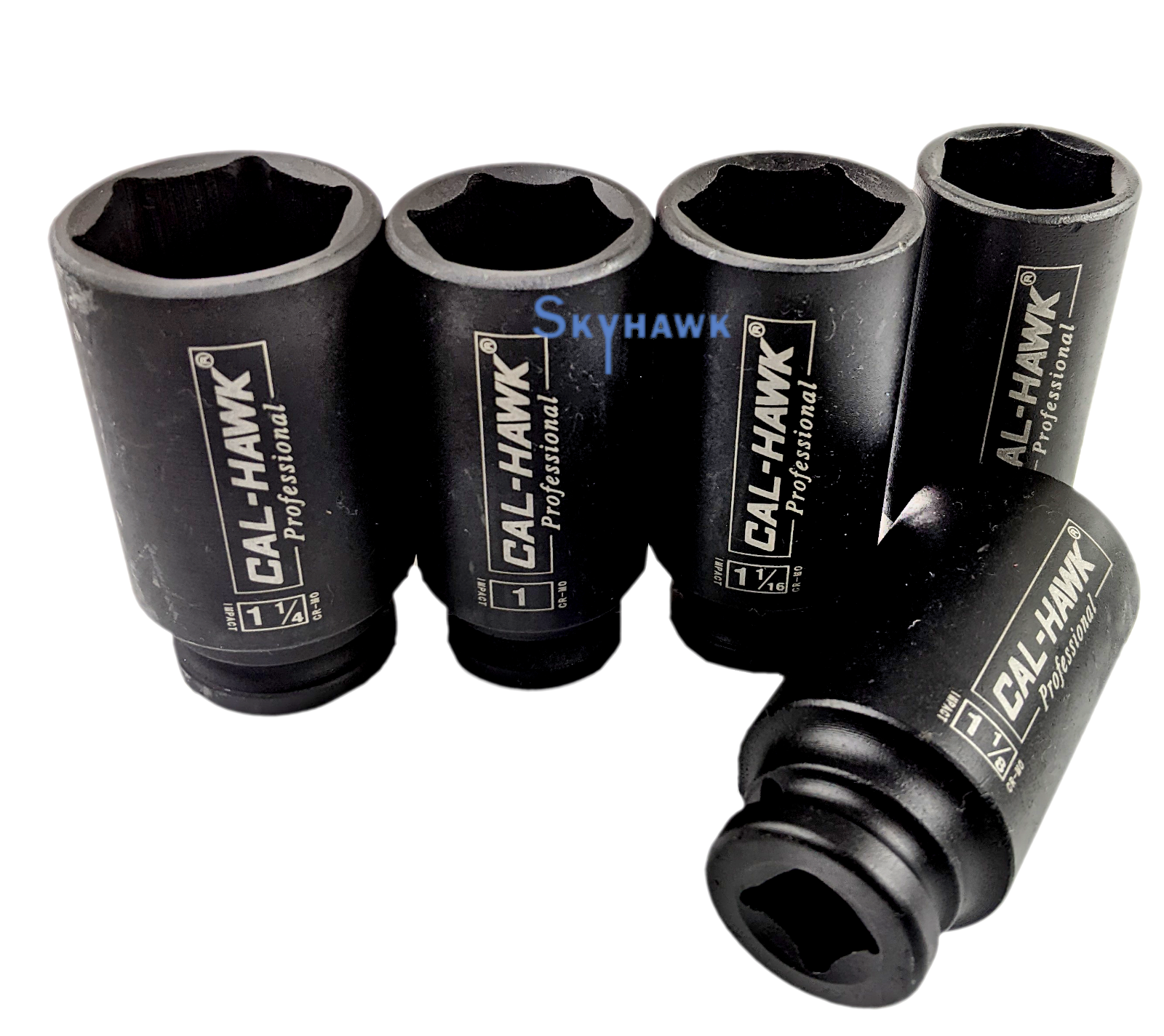 1/2 Inch Drive Deep Impact Socket Set (14-Piece - SAE) - skyhawktools