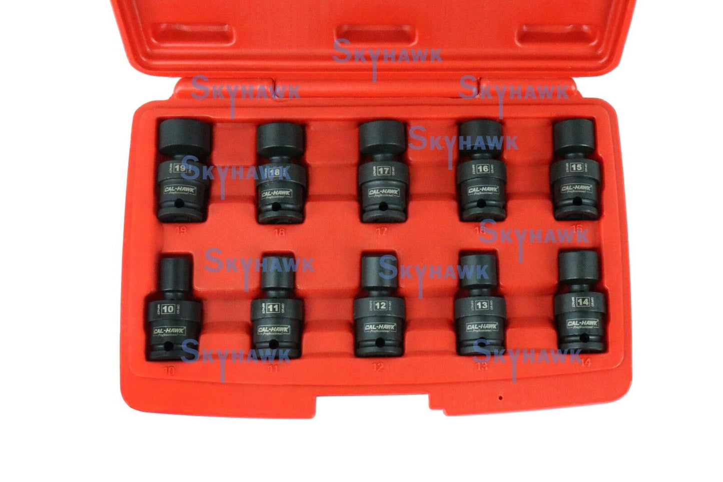 3/8 Inch Drive Universal Impact Socket Set (10-Piece - Metric) - skyhawktools