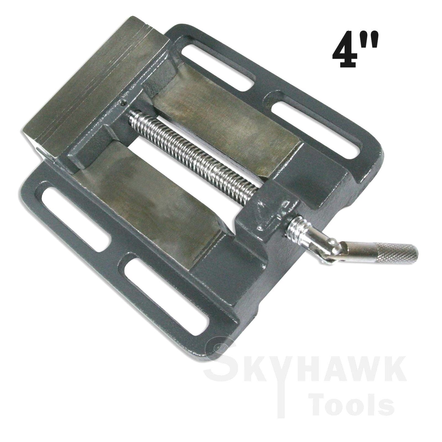 4" DRILL PRESS VISE Pipe Clamping Holding 3 Inch Throat Open Workbench Drill - skyhawktools