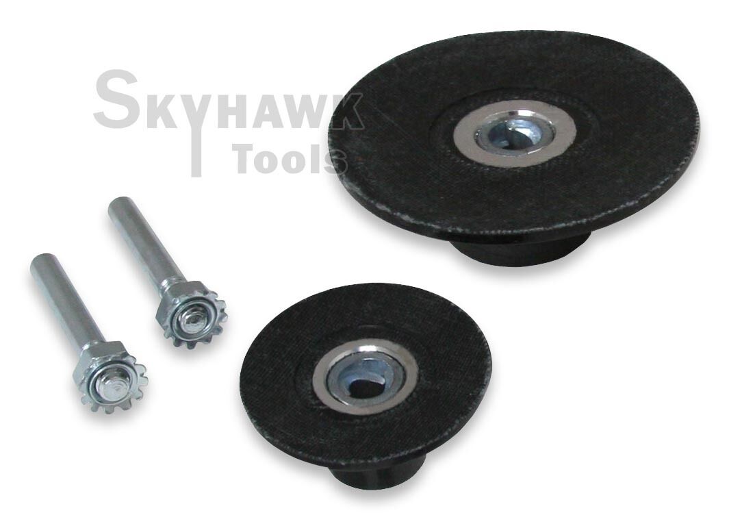 .New 2" and 3 " Roloc Roll & Lock Rotary Sanding Disc Pad Holder 1/4" Shank - skyhawktools