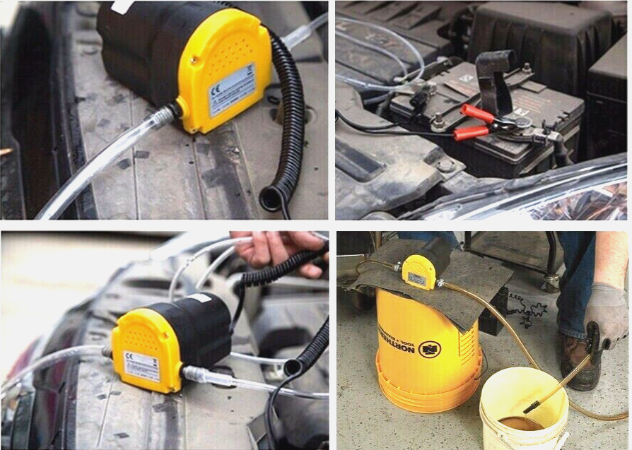 12V DC 5A 60W Motor/Diesel Oil Extractor Liquid Transfer Scavenger Pump Car/Boat