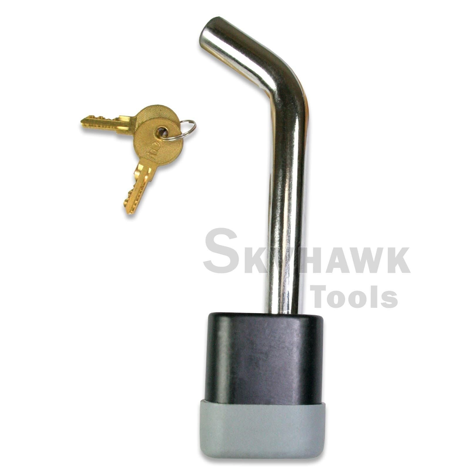 New 1/2" Chrome Plated RV Truck Trailer Deadbolt Hitch Pin Lock 4,000 Ibs - skyhawktools