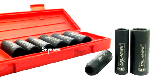 1/2 Inch Drive Deep Impact Socket Set (11-Piece - Metric) - skyhawktools