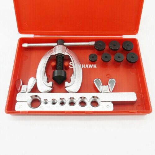 10-Pc Flaring Tool Kit Water Gas Auto A/C in 3/16 1/4 5/16 3/8 7/16 1/2 & 5/8"