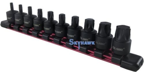 3/8 Inch Drive Low-Profile Star Bit Impact Socket Set (10-Piece - Metric)