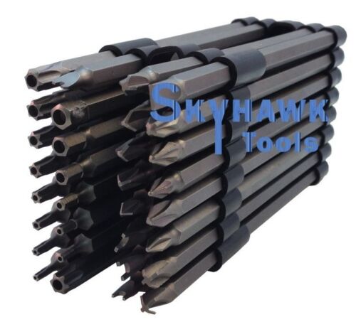 CAL-HAWK 6" SECURITY TAMPER PROOF TORX PHILLIPS POZI HEX TRIWING BIT SET 32pc - skyhawktools