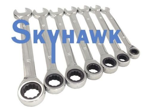 7 Pc. Combination Ratcheting Wrench Set METRIC